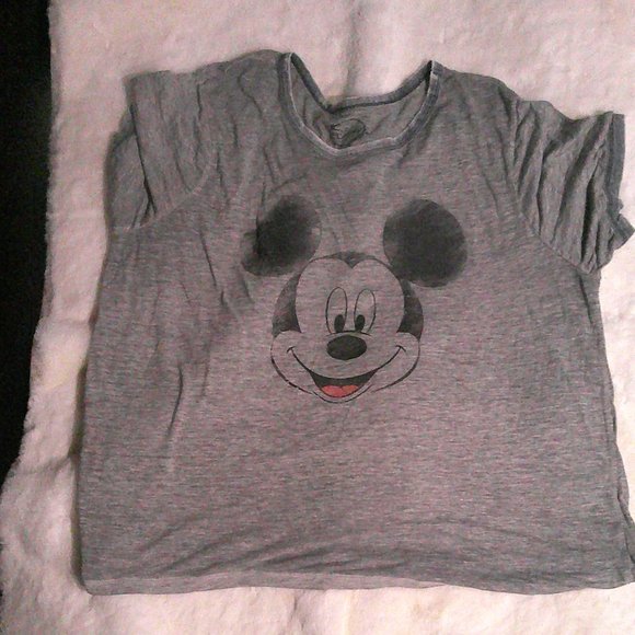 Disney - Grey Women's Mickey Mouse short sleeve,. lightweight t shirt - Size OX - Picture 2 of 10